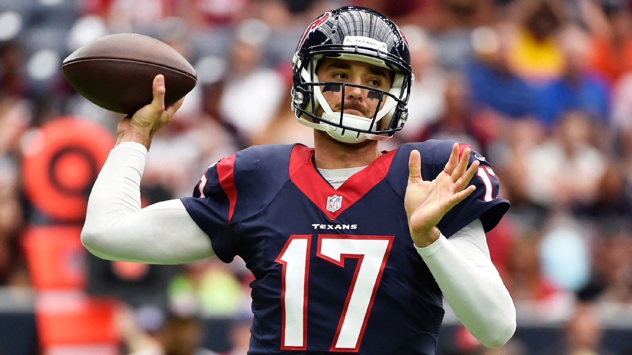 Named Houston Texans starter, Brock Osweiler has chance at redemption -  ESPN - NFL Nation- ESPN