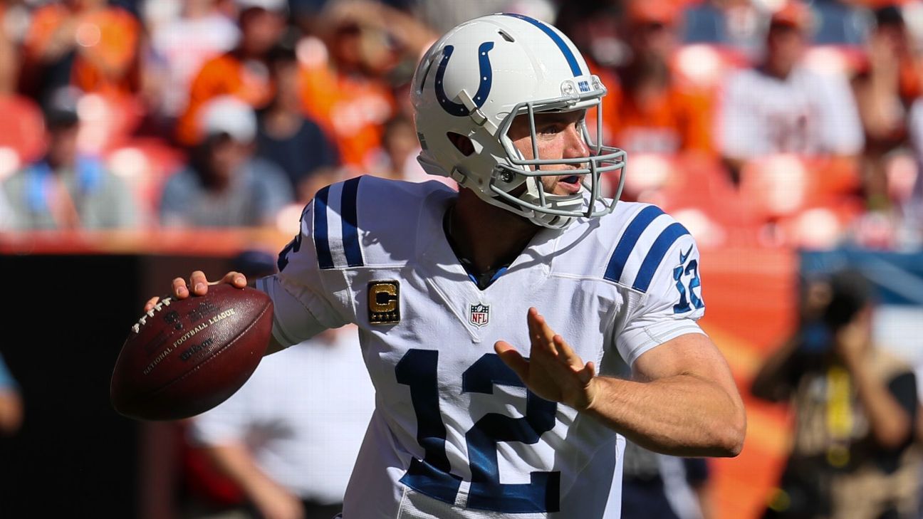 Indianapolis Colts QB Andrew Luck returns to practice day after sitting