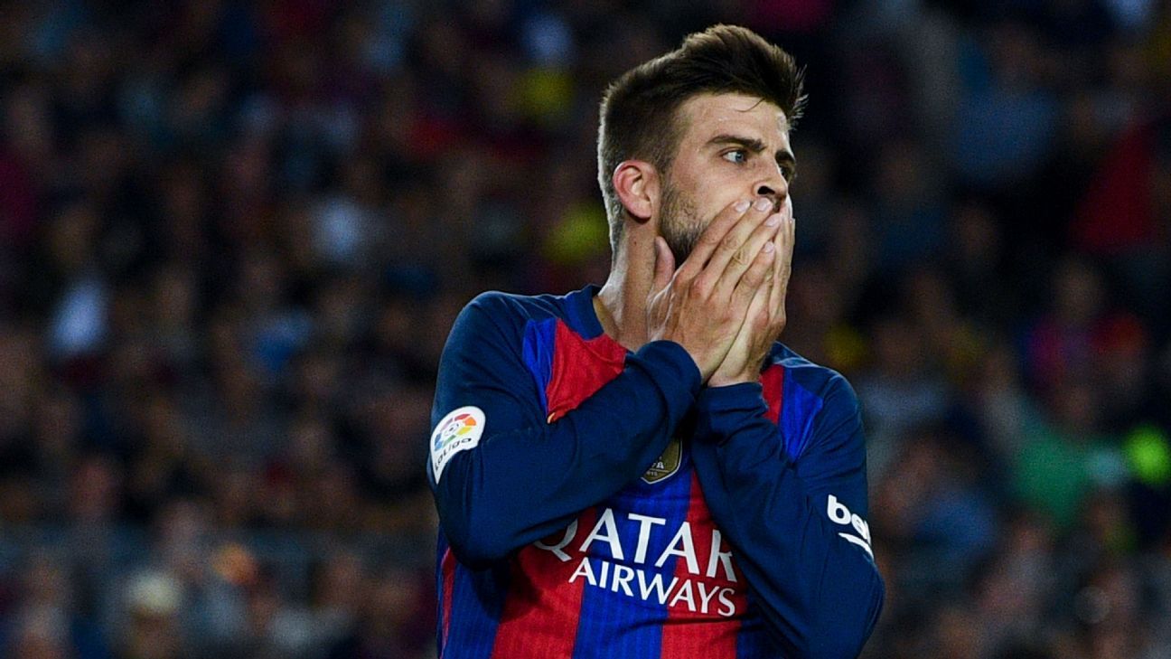 Gerard Pique clashes with Xavi as Barcelona look to avoid