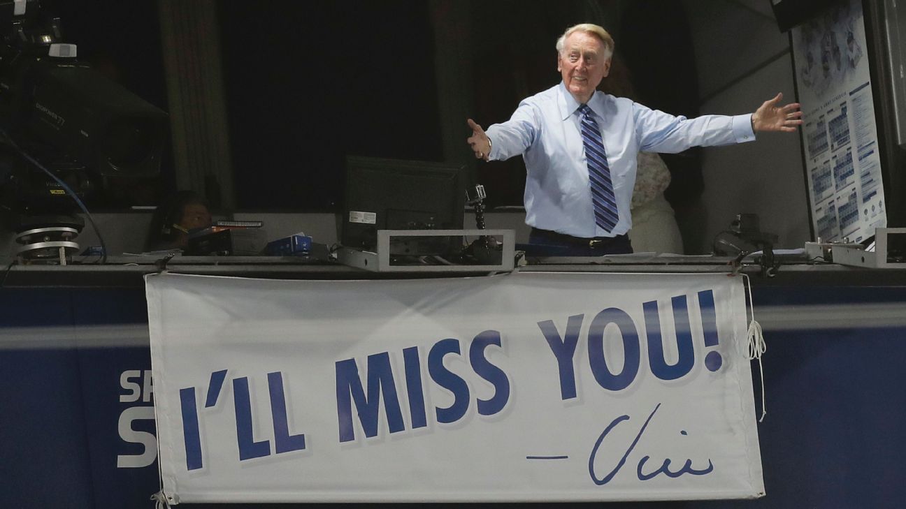 Vin Scully is retired, but the Los Angeles Dodgers still have