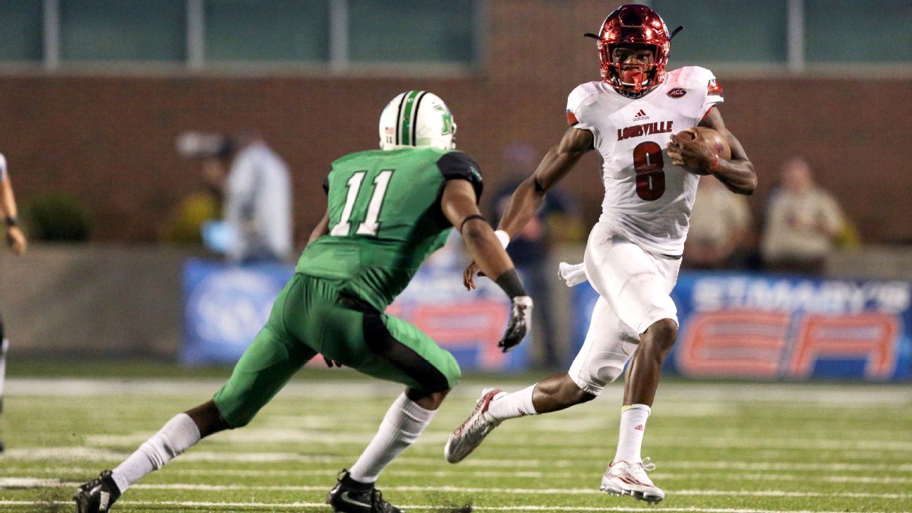 Lamar Jackson takes over Heisman Trophy race as Louisville puts everyone on  notice