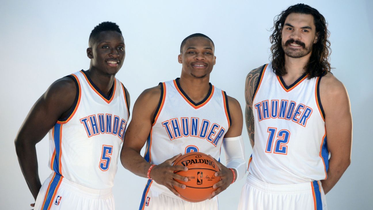 Russell Westbrook, Victor Oladipo and Steven Adams Cover SLAM 204