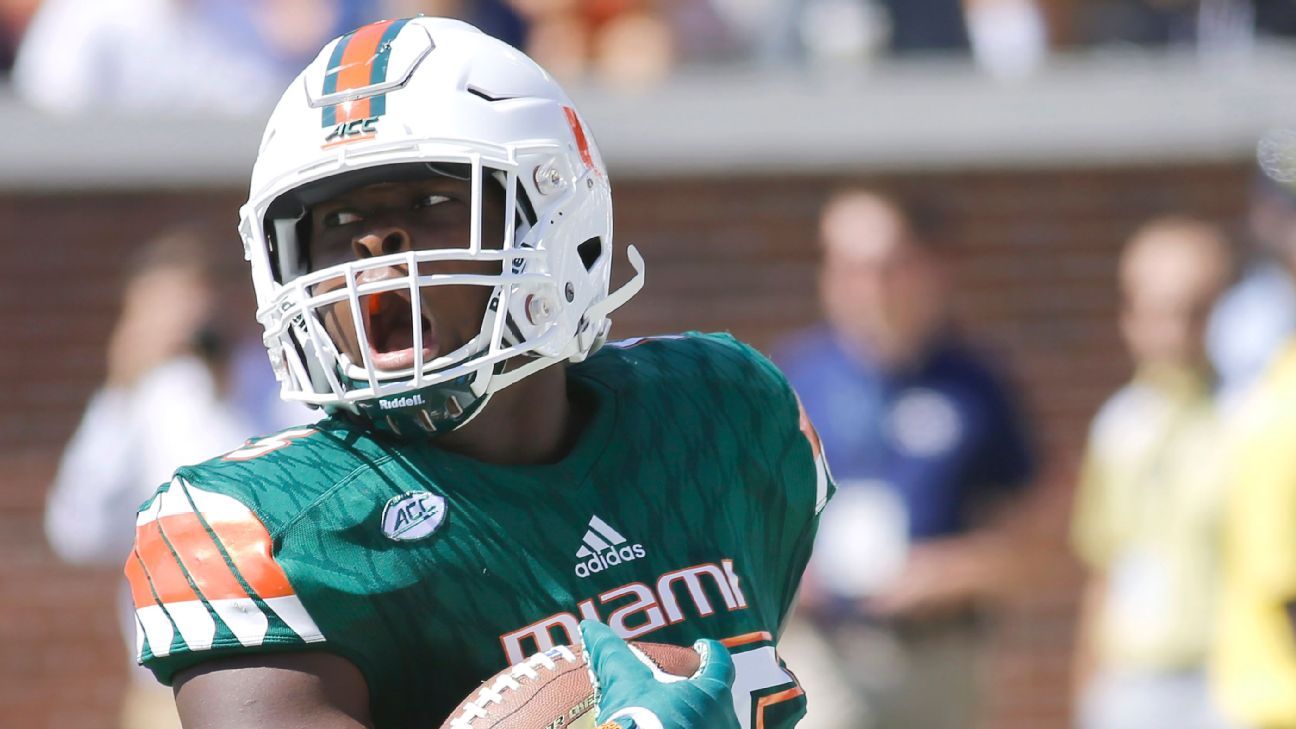 Miami LB Shaq Quarterman says he's coming back for 2019 - ESPN