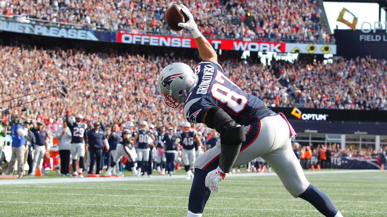 WATCH: Rob Gronkowski hauled in a stunning catch for a TD on his New  England Patriots return, NFL News