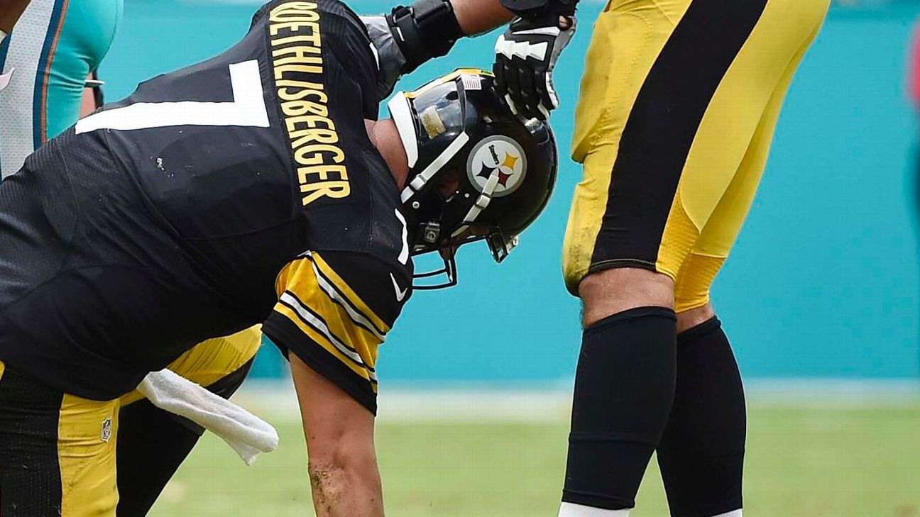 Pittsburgh QB Ben Roethlisberger injures left knee