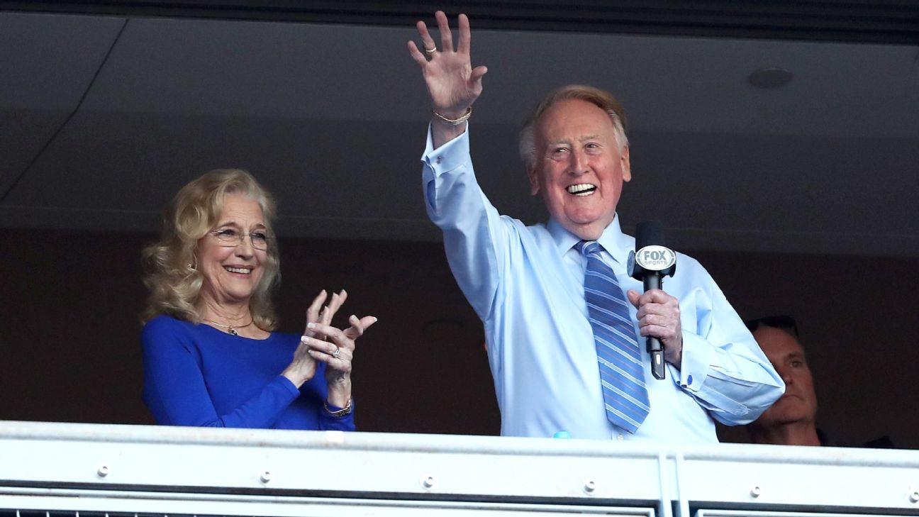 Vin Scully Brooklyn Los Angeles it's time for Dodger baseball