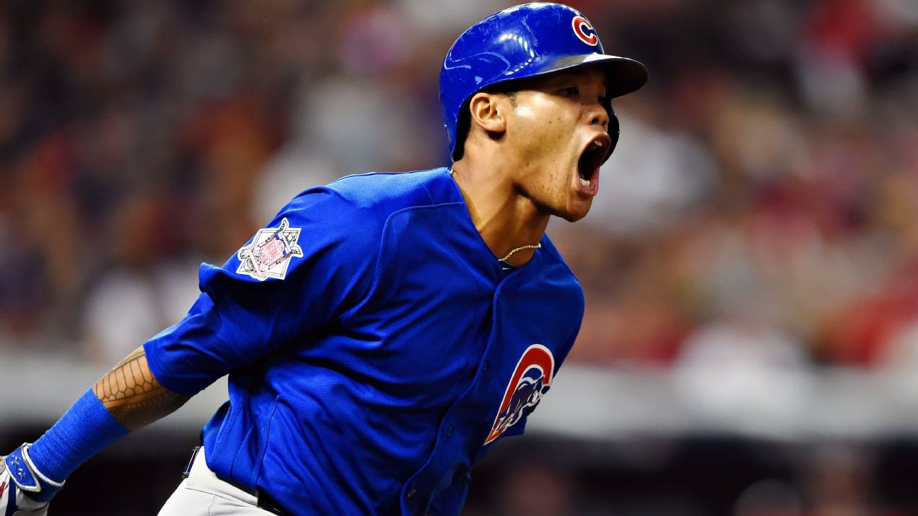 2016 World Series -- Addison Russell of Chicago Cubs ties World Series  record with 6 RBIs in one game - ESPN
