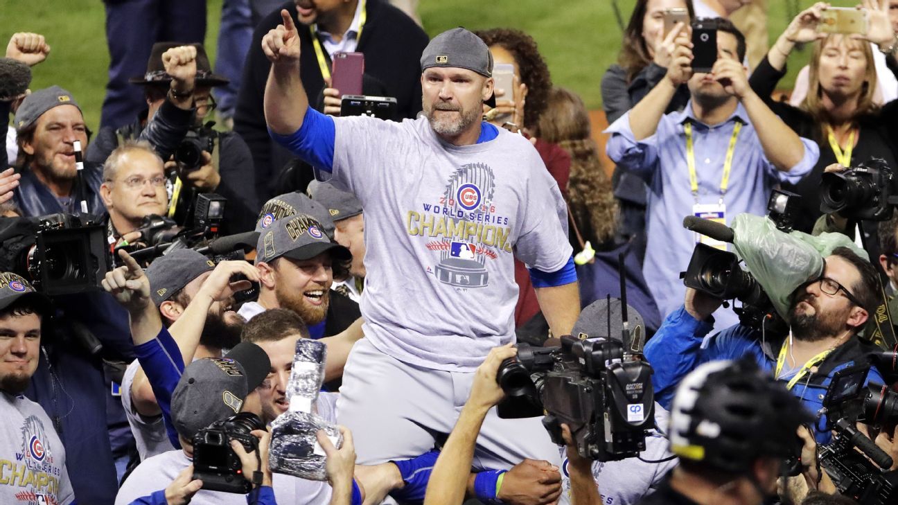 Chicago Cubs catcher David Ross reflects on dream ending to final season -  ESPN