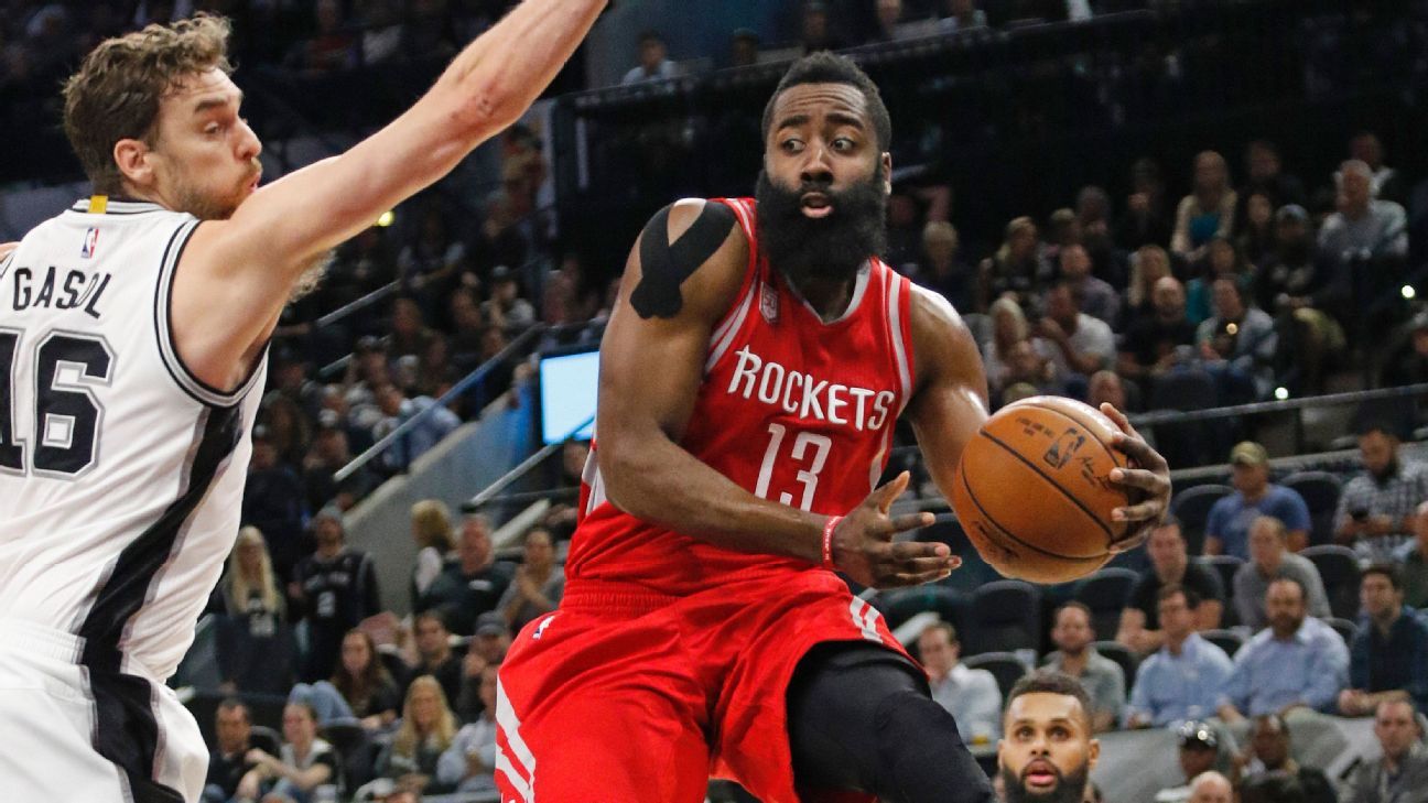 Rockets' defensive stand, James Harden beat the Spurs ESPN Houston