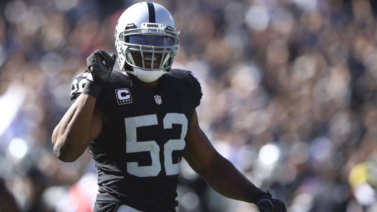 Khalil Mack to Chargers adds to rivalry vs. Raiders