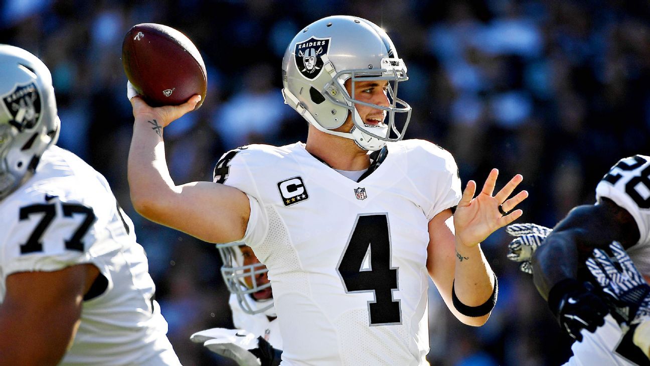 Raiders, Carr beat Chargers, clinch first playoff berth since 2002