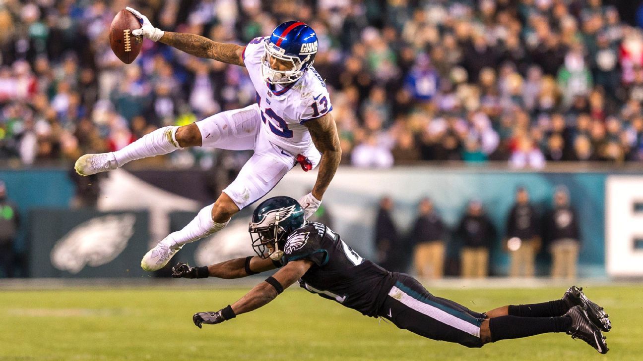 Video: Odell Beckham Jr., J.J. Watt kick field goals before Pro