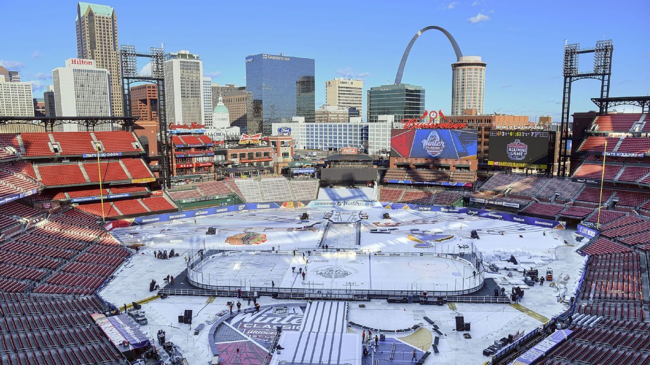 Blues to reveal Winter Classic jersey Friday at Busch Stadium