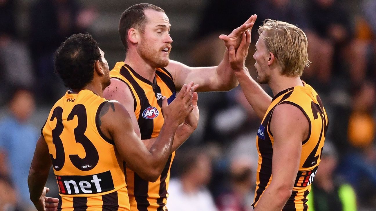 Hawthorn Hawks grab late AFL preseason trial win over Geelong Cats - ESPN