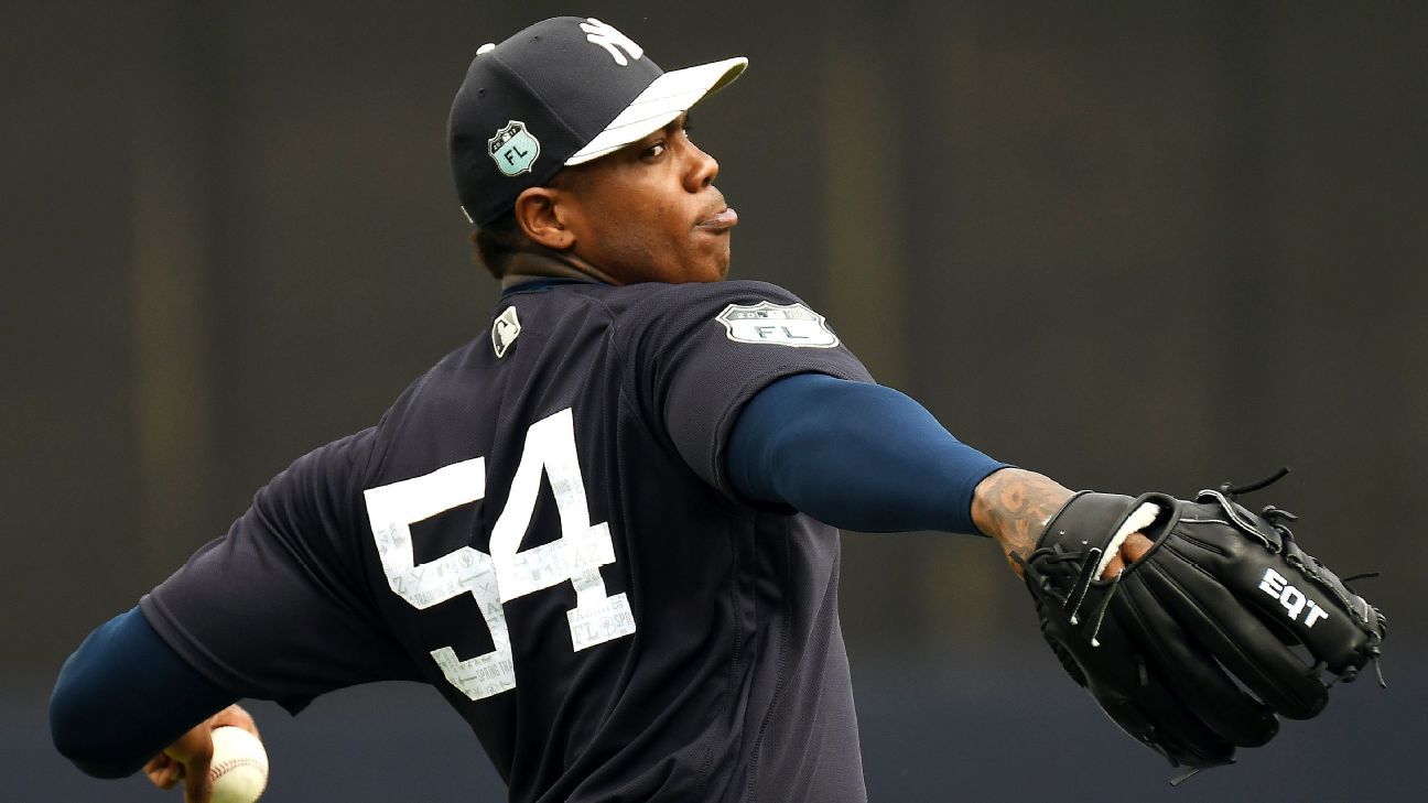 Aroldis Chapman receives World Series ring