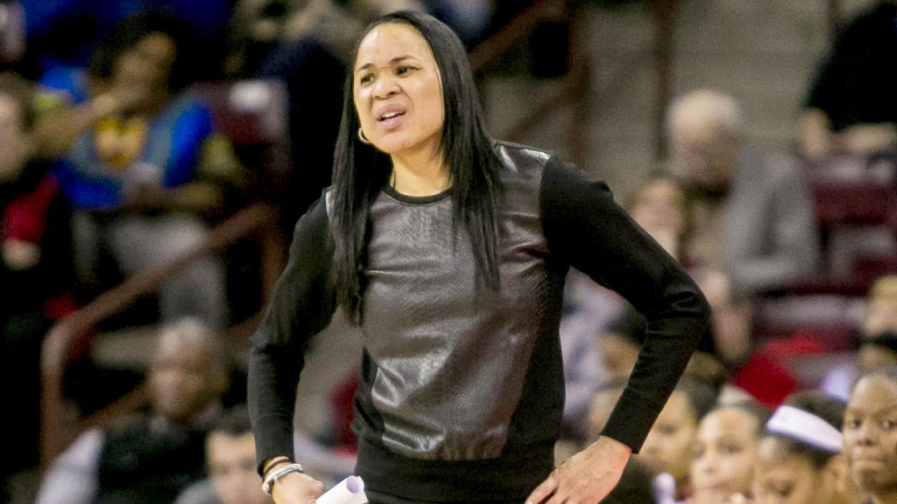 South Carolina women's basketball coach Dawn Staley defends team's fan