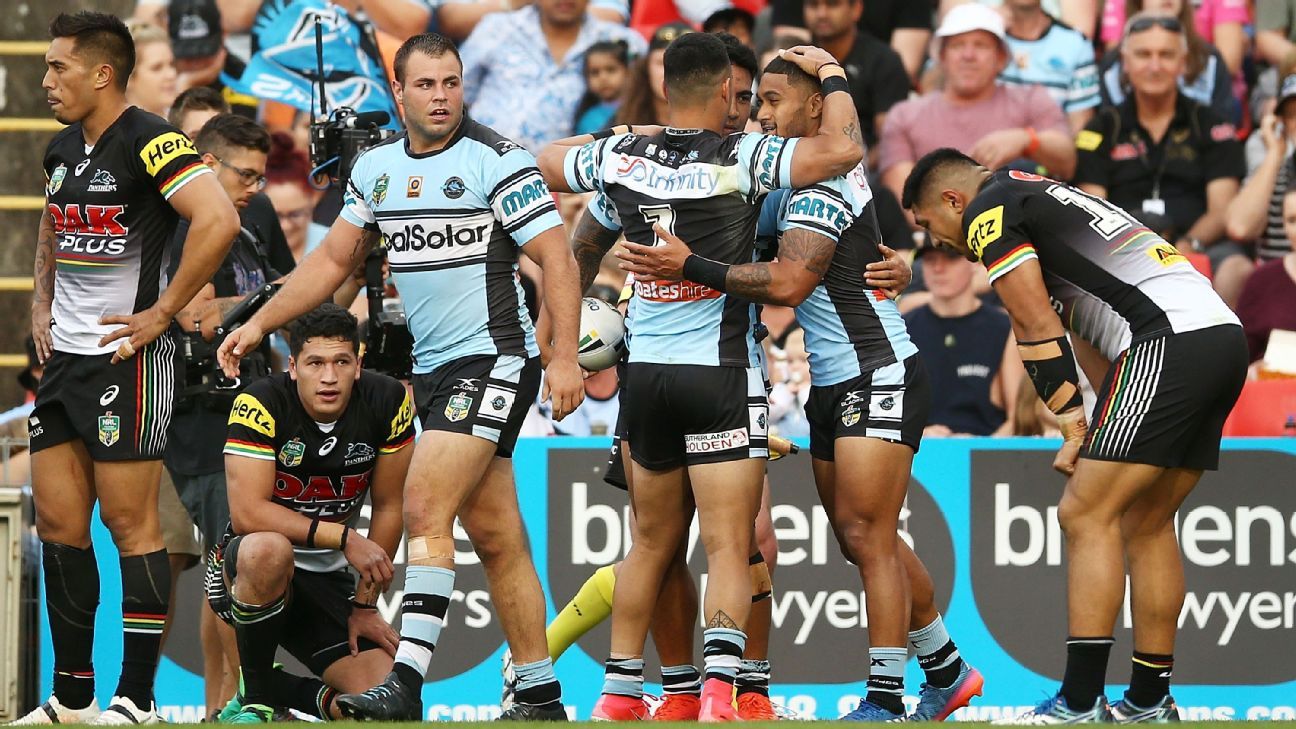 Cronulla Sharks shutout Penrith Panthers as NRL streak hits four - ESPN