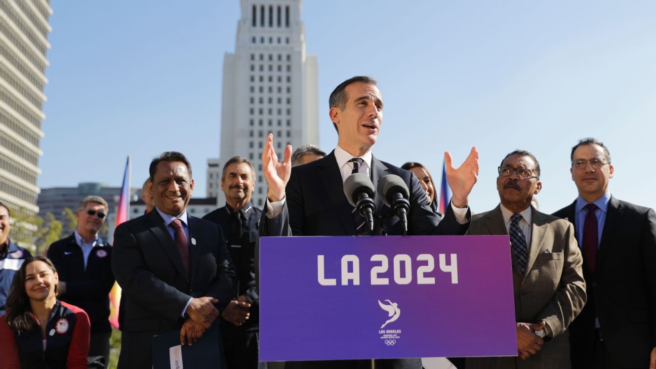 LA Olympic leader leaves door open to 2028 if 2024 lost ESPN