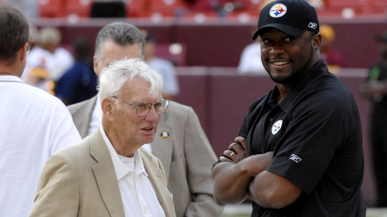 Pittsburgh Steelers - A touching tribute to Dan Rooney on the scoreboard in  Cleveland. Thank you, Cleveland Browns.