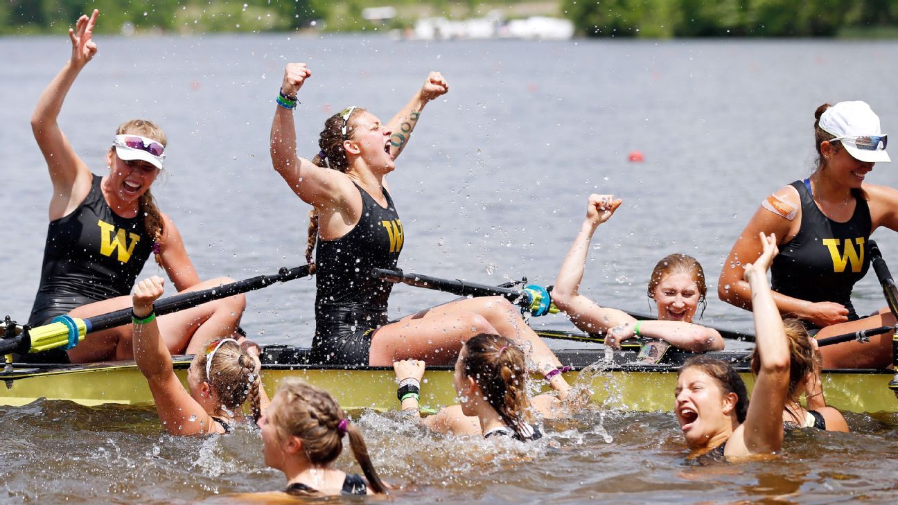 Washington Huskies win NCAA women's rowing title; Pac12 first to 500