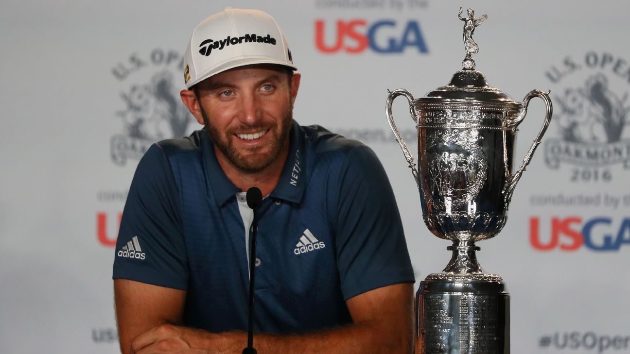 Golf -- Dustin Johnson views major misses as positives, not