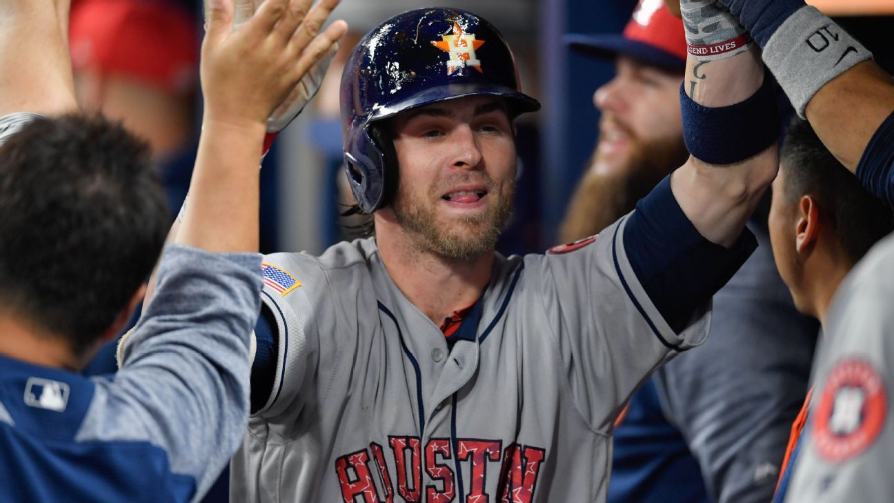 Josh Reddick of Houston Astros sent home for additional tests on back ...