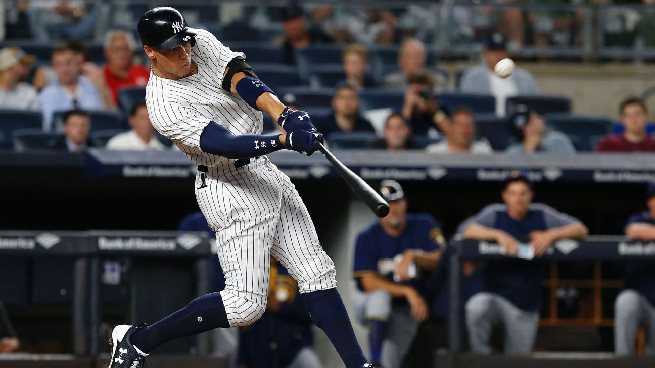 Aaron Judge passes Joe DiMaggio for most home runs by a New York