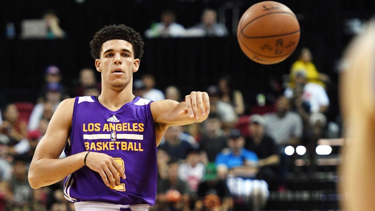 Lonzo Ball struggles with his shot in Summer League debut, a 96-93