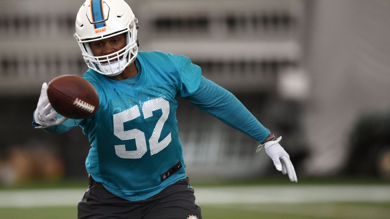 Miami Dolphins trade Raekwon McMillan to the Las Vegas Raiders