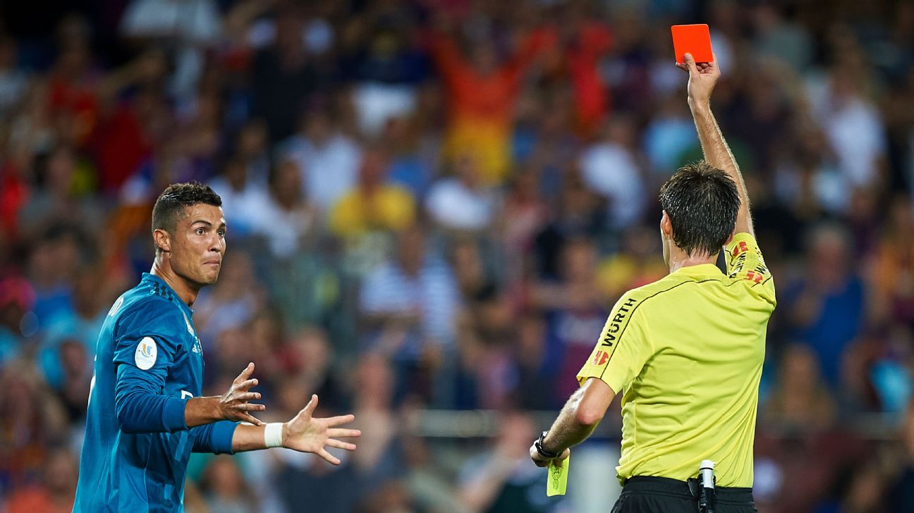 Cristiano Ronaldo Scores Goal, Gets Red Card and Suspension for Pushing  Official - Men's Journal