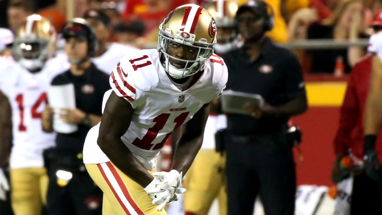 49ers' Marquise Goodwin evaluated for another concussion