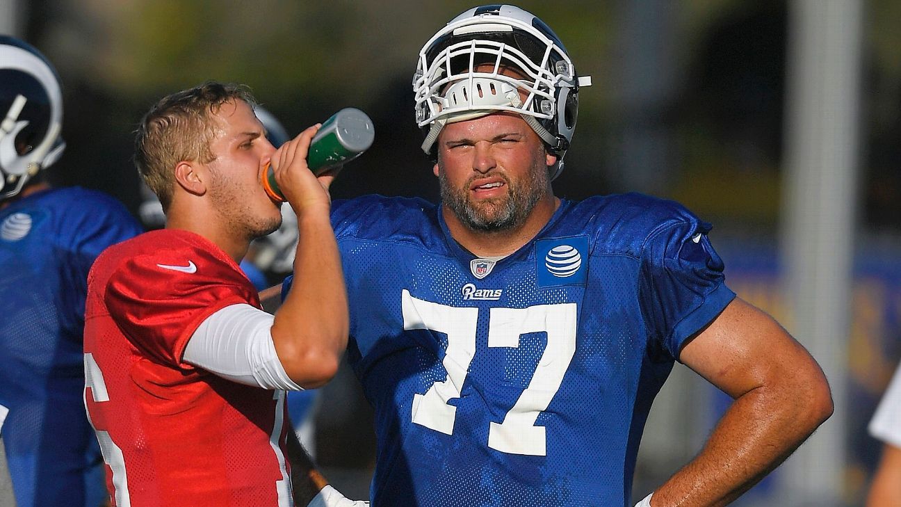 Rams' Andrew Whitworth says his entire family had coronavirus - Los Angeles  Times