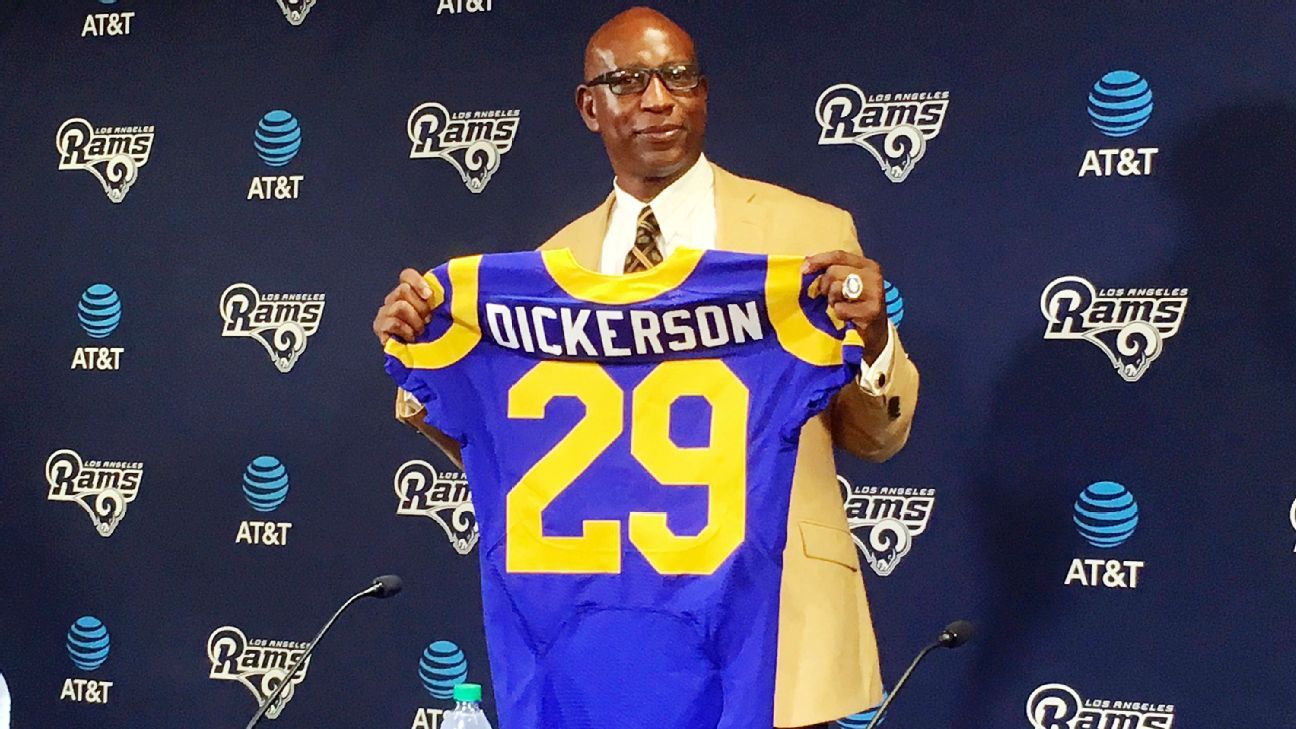 Hall of Fame RB Eric Dickerson to sign one-day contract to retire with Rams  - ESPN