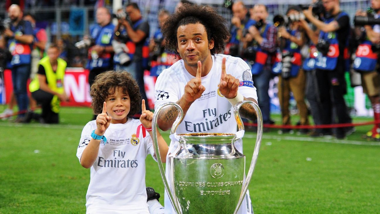 Marcelo's son Enzo scores hat trick in his Real Madrid youth debut