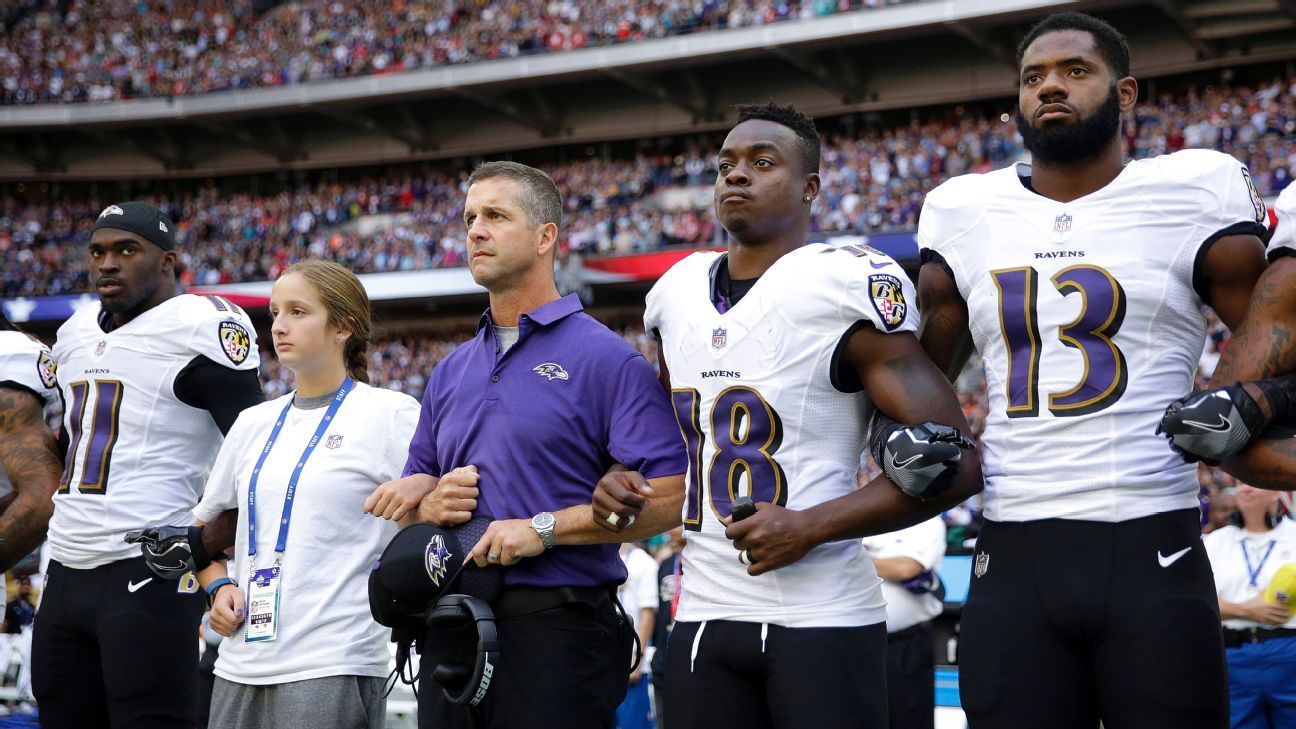 Ravens say team's protests during and before national anthem