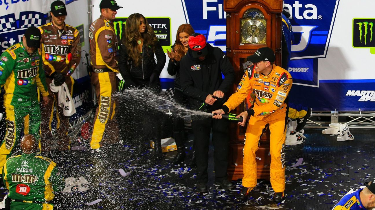 Kyle Busch wins wild race at Martinsville ESPN