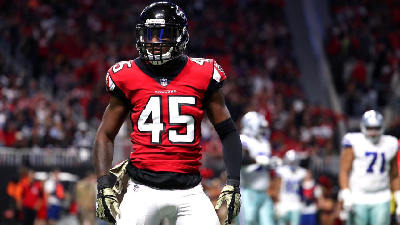 Panthers agree to terms with former Falcons linebacker Deion Jones