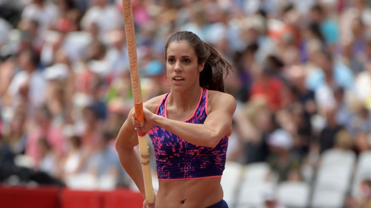 Katerina Stefanidi overcomes heat to win pole vault Garden ...