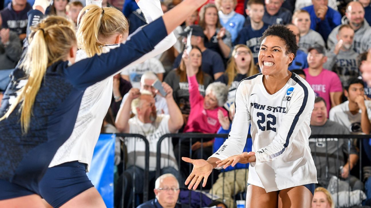 First look at NCAA volleyball tournament final four in Kansas City ESPN