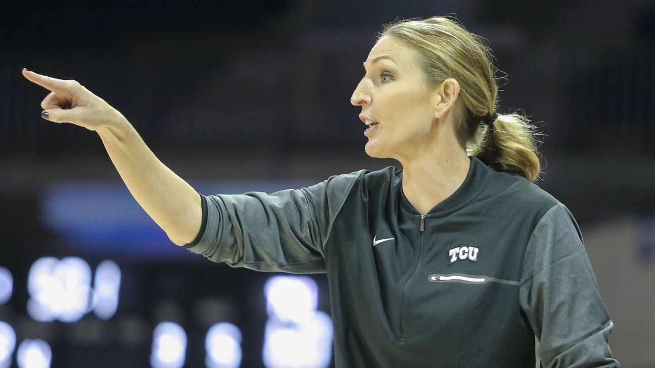 TCU coach Raegan Pebley to step down at end of season - ESPN