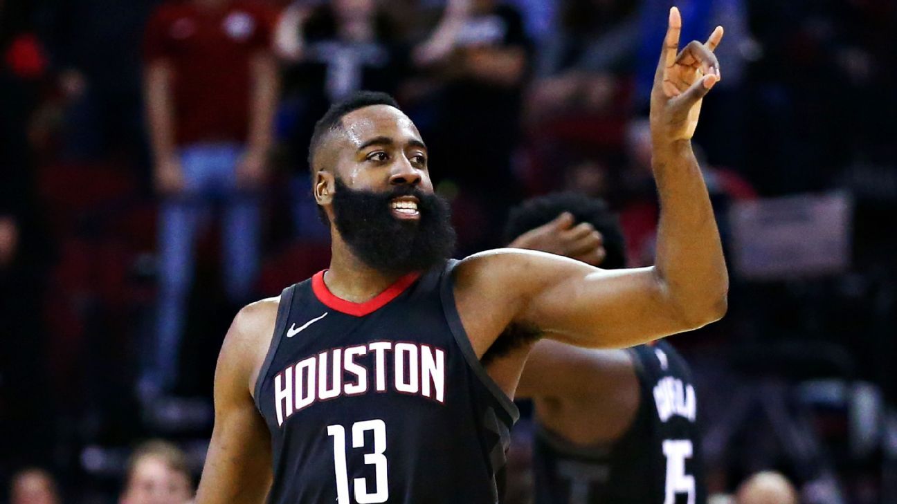 It was like NBA 2K': Houston's James Harden scores 53 points in  triple-double, Houston Rockets