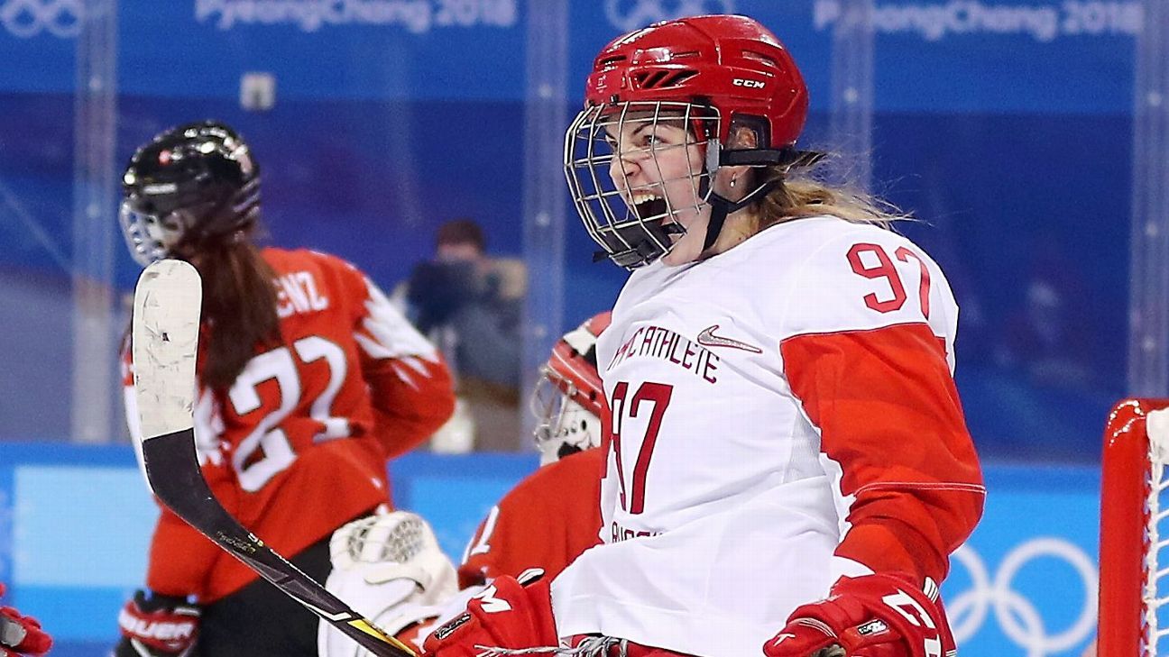 Russian women defeat Switzerland, will play Canada in women's hockey ...