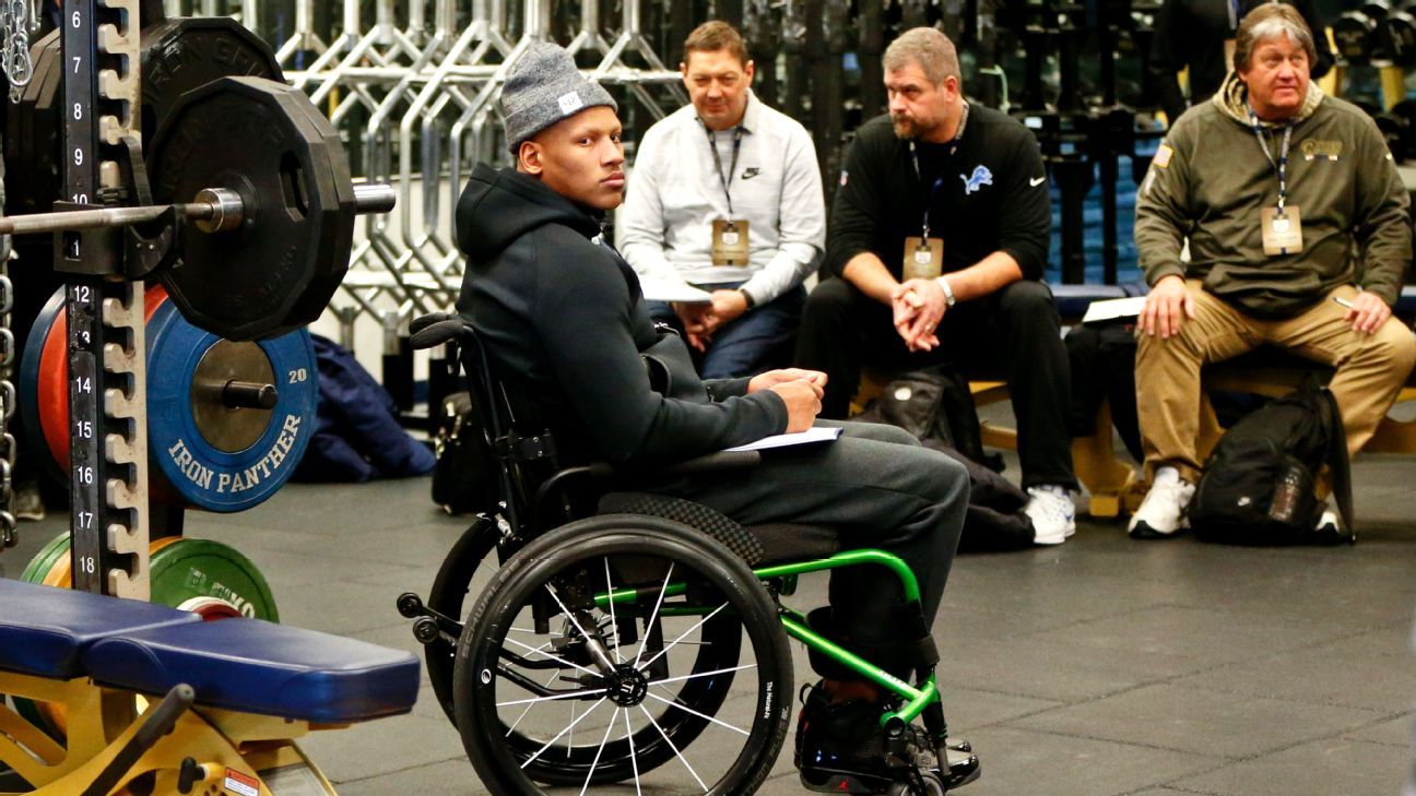 Ryan Shazier was in a wheelchair today 