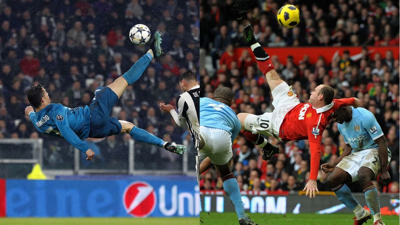 Wayne Rooney My Overhead Kick Was Better Than Cristiano Ronaldo S