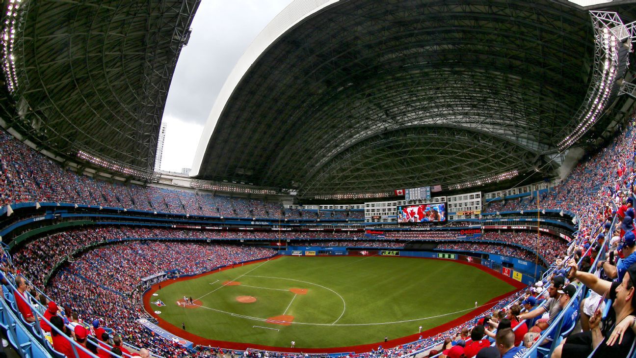 Roof Closing at Rogers Center(In a Minute), Indoor View 2021 MLB