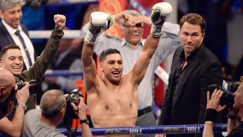 Los boxeadores en el peso welter están 