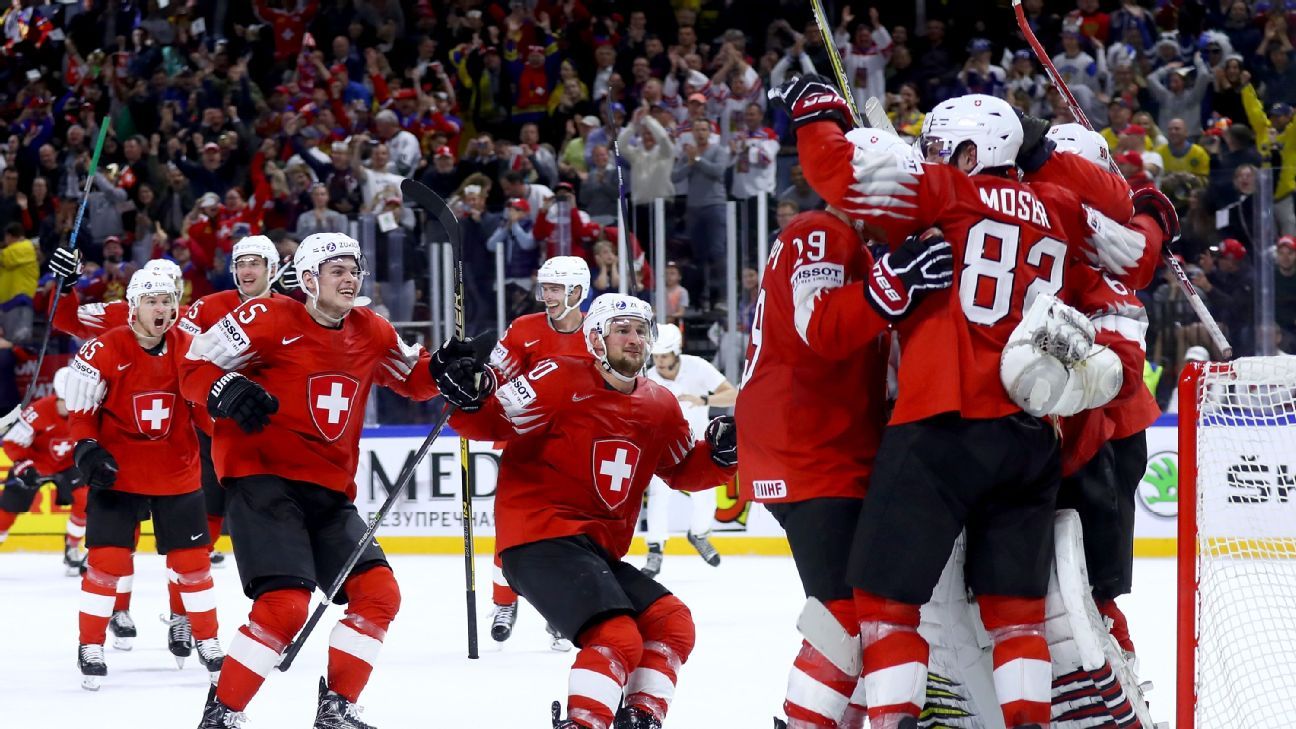 Suiza enfrentará a Suecia en la final del Mundial de Hockey sobre hielo
