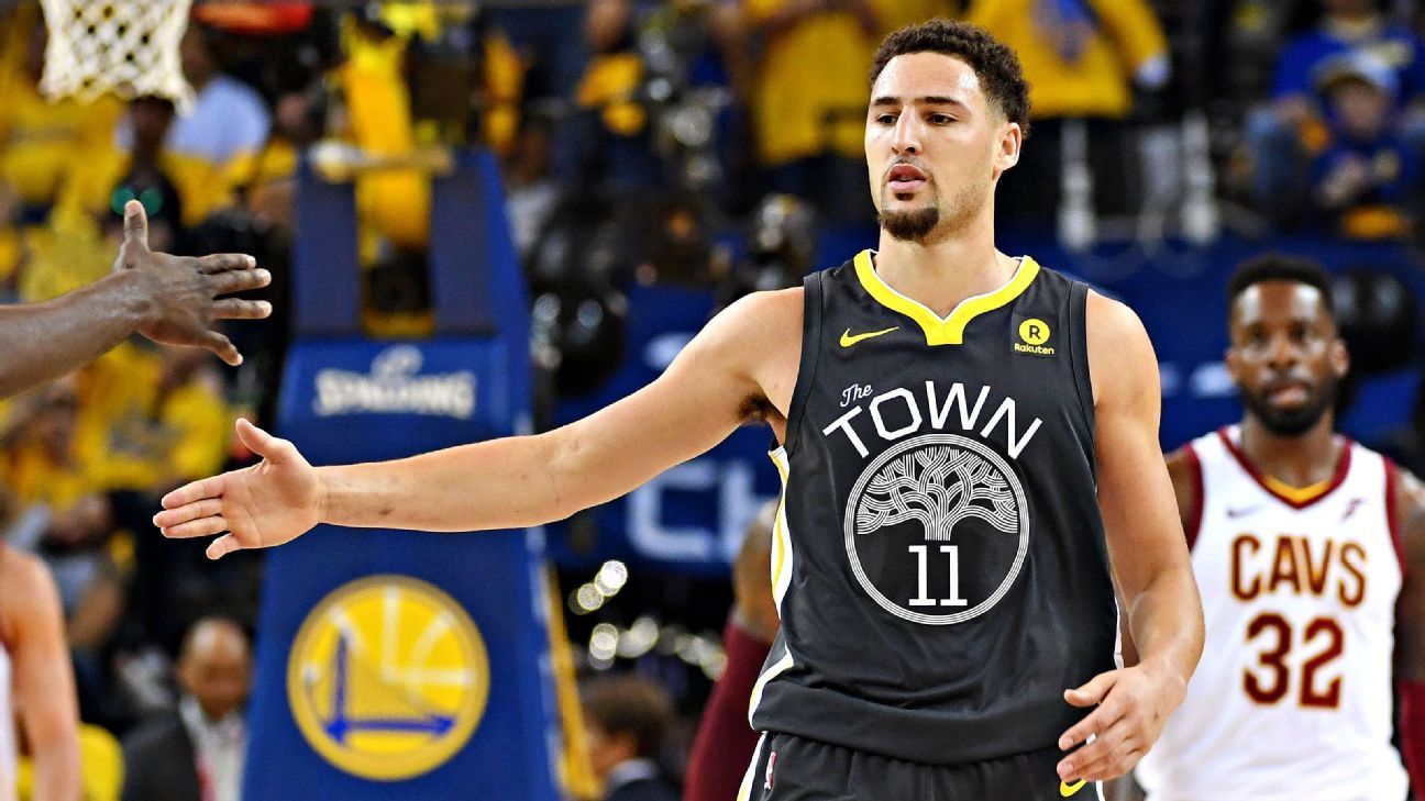 Klay Thompson of Golden State Warriors expected to play in Game 2 of ...