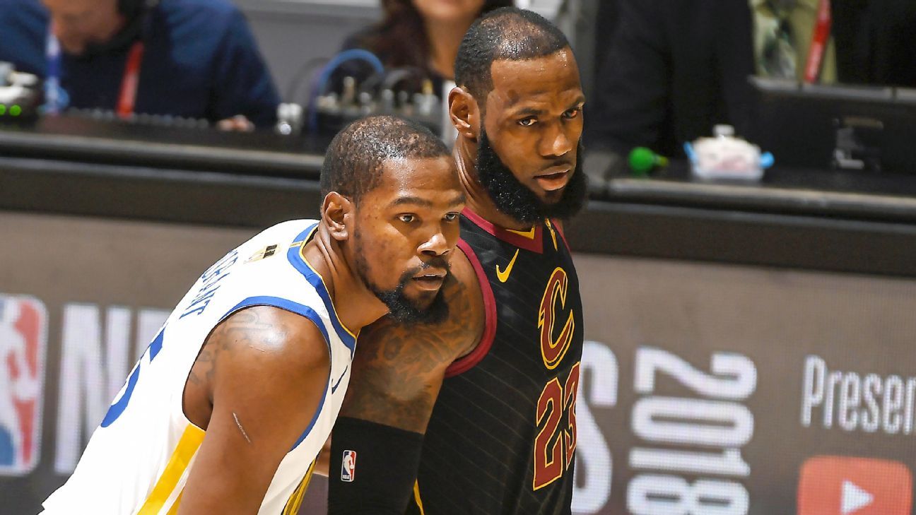 Kevin Durant and LeBron James career matchup NBA - ESPN