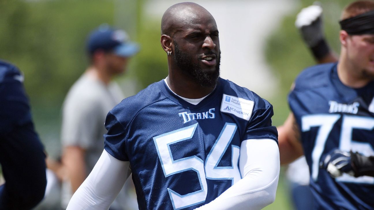 Titans sit linebacker Rashaan Evans, Bengals sit WR Morgan